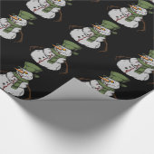 Evil Snowman Geschenkpapier (Ecke)