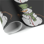 Evil Snowman Geschenkpapier (Rolleneckpunkt)