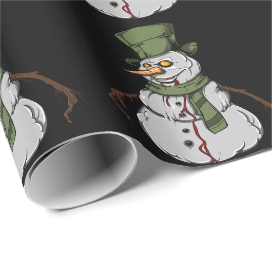 Evil Snowman Geschenkpapier (Rolleneckpunkt)
