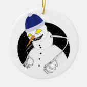 Evil Snowman Keramik Ornament (Vorne)
