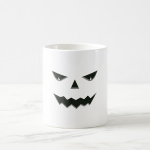 Evil Spooky Pumpkin Face Jack O' Lantern Halloween Kaffeetasse
