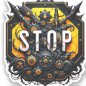 Evil Stopp Sign Aufkleber (Vorderseite)