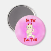 Evil Twin Magnet (pink) (Vorderseite/Rückseite)