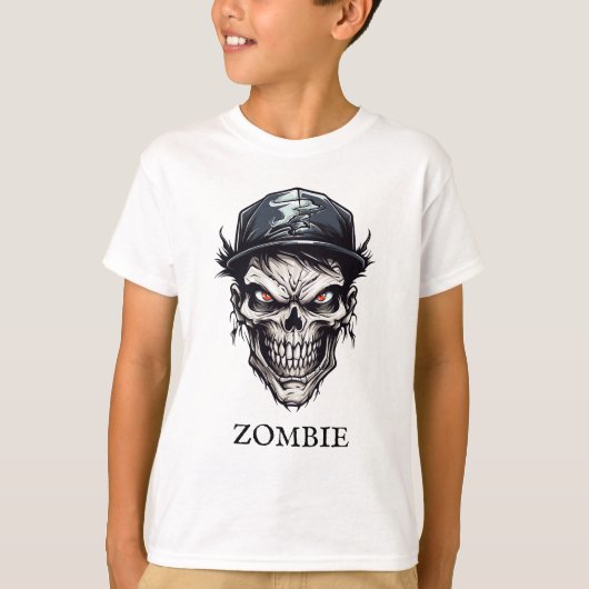 Evil Wicked Untot Zombie Character T-Shirt (Vorderseite)