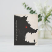 Evil Wild Roar Feiertagspostkarte (Stehend Vorderseite)