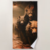 Evil Wolves Strandtuch (Vorderseite)