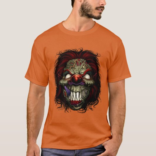 Evil Zombie Clown, T-Shirt (Vorderseite)