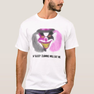 evilclowns, können nicht schlafen. Clowns essen T-Shirt