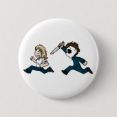 Evilontwolegs.com-Karikaturen Button (Vorderseite)