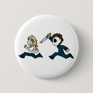 Evilontwolegs.com-Karikaturen Button