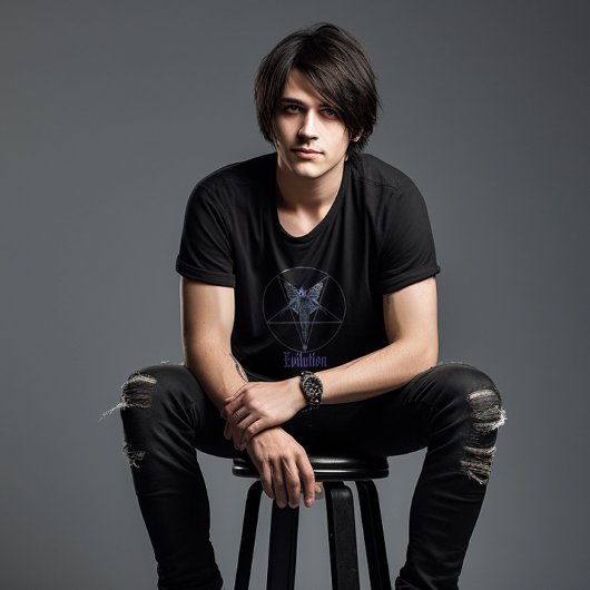 Evilution Unleashed Slogan Blk T - Shirt