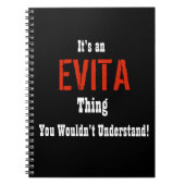 Evita Journal Notizblock (Vorderseite)