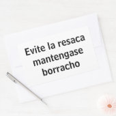 evite la resaca rechteckiger aufkleber (Umschlag)