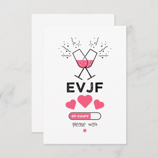 EVJF läuft PLEASE wait (Vorne/Hinten)