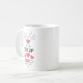 EVJF läuft PLEASE wait Kaffeetasse (Vorderseite Links)