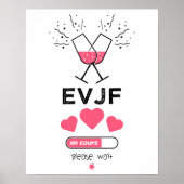 EVJF läuft PLEASE wait Poster (Vorne)