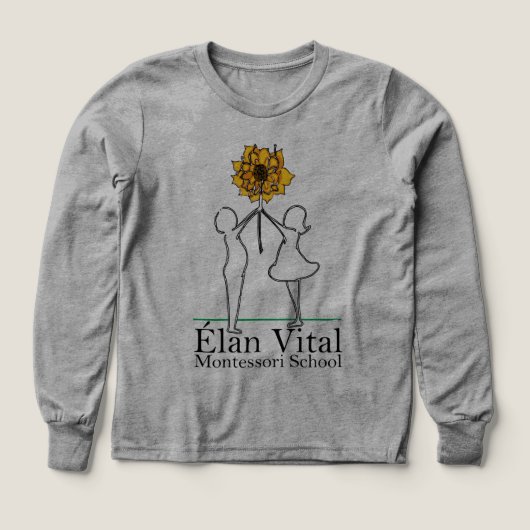 EVM Kinder Langarm T-Shirt (Design Vorderseite)
