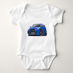 Evo Blau-Auto Baby Strampler