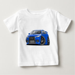 Evo Blau-Auto Baby T-shirt