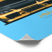 Evo IX gelb Poster (Ecke)