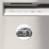 Evo Silver Car Magnet (In Situ (Geschirrspüler))