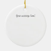 EVO X Bllack Silhouette-Logo Keramik Ornament (Hinten)