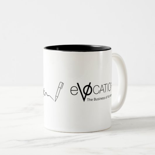 eVOcation Mic and Pen Tasse White (VorderseiteRechts)