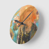 Evocation of Roussel, c. 1912 (Öl auf Leinwand) Runde Wanduhr (Winkel)