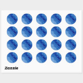 Evocative Painted Blue Scale Muster Stickers (Blatt)