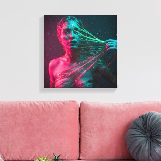 EVOETRY Stretched Canvas Print Leinwanddruck (Insitu (Wohnzimmer))