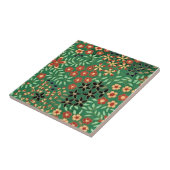 Evoke Serenity: Grünes japanisches Blumengestein Fliese (Seite)