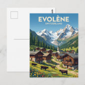 Evolène Schweiz Postkarte (Vorne/Hinten)