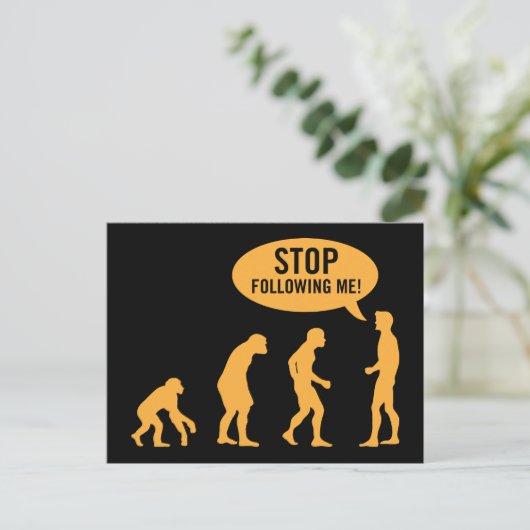 Evolution3 Postkarte (Stehend Vorderseite)