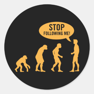 Evolution3 Runder Aufkleber