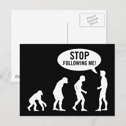 Evolution 2 postkarte (Vorne/Hinten)