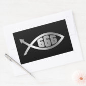 Evolution - 666 rechteckiger aufkleber (Umschlag)