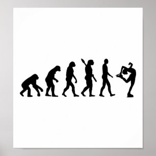 Evolution Abbildung Skaten Poster