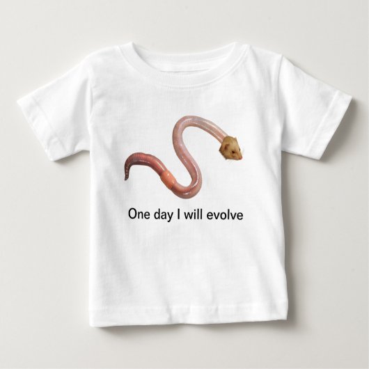 Evolution, aber kleiner baby t-shirt (Vorderseite)