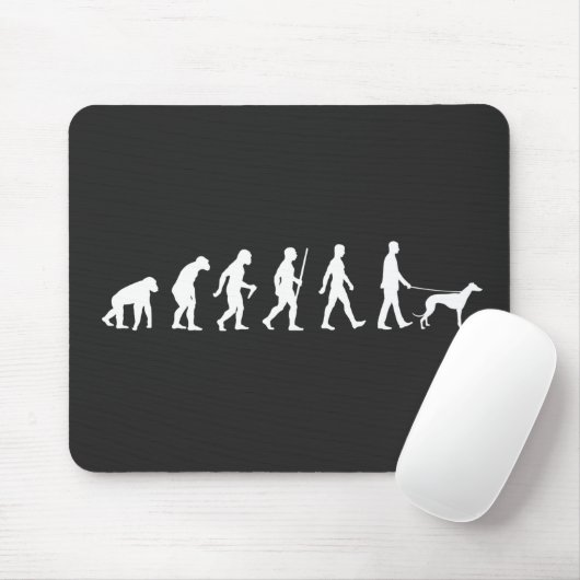 Evolution an den Greyhound-Eigentümer Mousepad (Mit Mouse)