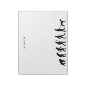 Evolution an den Greyhound-Eigentümer Notizblock (Rotiert)