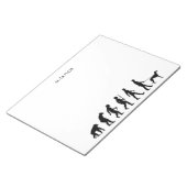 Evolution an den Greyhound-Eigentümer Notizblock (angewinkelt)