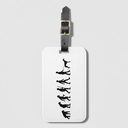 Evolution an Greyhound-Eigentümer Gepäckanhänger (Vorderseite Vertikal)