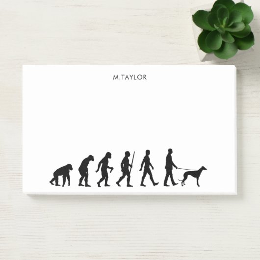 Evolution an Greyhound-Eigentümer Post-it Klebezettel (Büro)