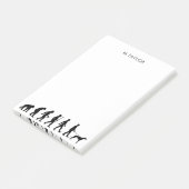 Evolution an Greyhound-Eigentümer Post-it Klebezettel (angewinkelt)