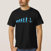 Evolution Anchor Kapitän Schiff Wasser T-Shirt (Vorderseite)