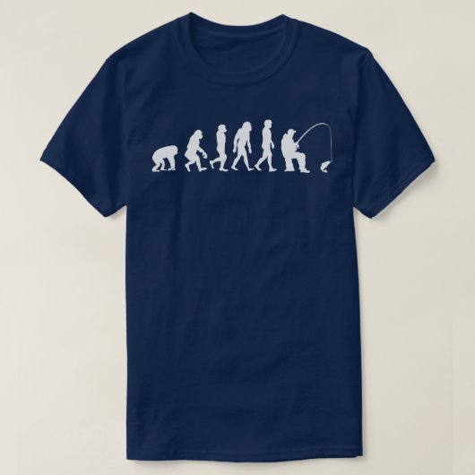 Evolution Angeln T-Shirt (Design vorne)