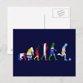 Evolution Argentiniens Fußball-Futbol Postkarte (Vorne/Hinten)