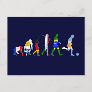 Evolution Argentiniens Fußball-Futbol Postkarte