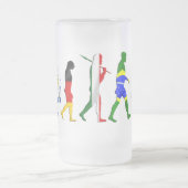 Evolution argentinischen Fußball Argentinien Mattglas Bierglas (Mittel)