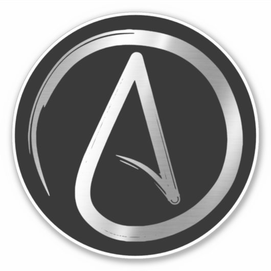 Evolution - Atheist Aufkleber (Vorderseite)